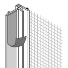 Профиль примыкающий оконный ПВХ с армирующей сеткой, 6 мм, L=2,4 м